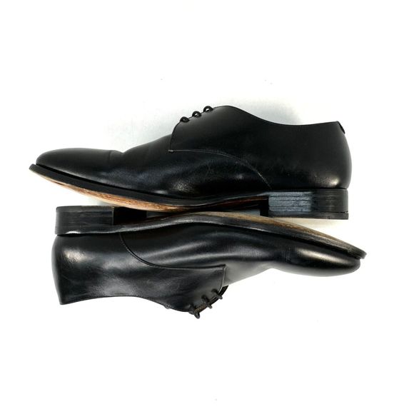 Jack Erwin Black Leather Oxfords Dress Shoes Made in Spain Men\'s 10.5D US main image 5